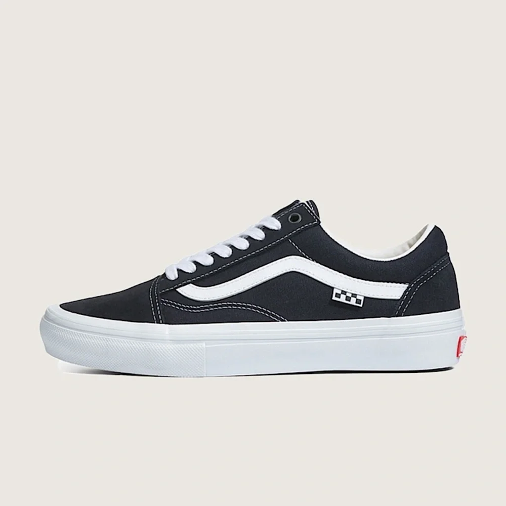 New In Box- Vans Mens Ward Suede Canvas Sneakers Shoes - Black/White-Authentic - Picture 1 of 1